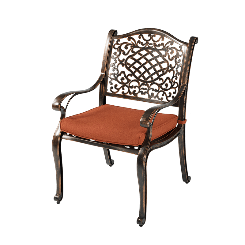 034 Cast Aluminum Dining Chair - Bronze