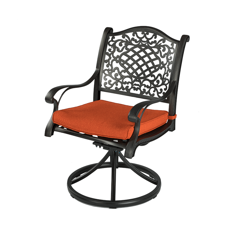 034 Cast Aluminum Swivel Dining Chair