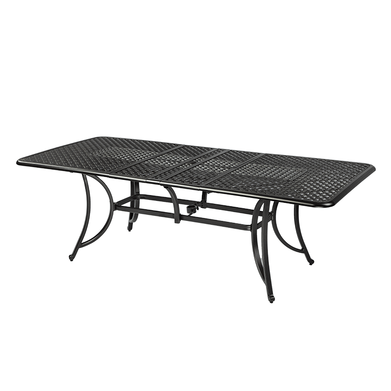 036 Cast Aluminum Extension Rectangular Table