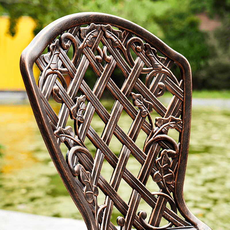 039 Cast Aluminum Dining Chair - Bronze