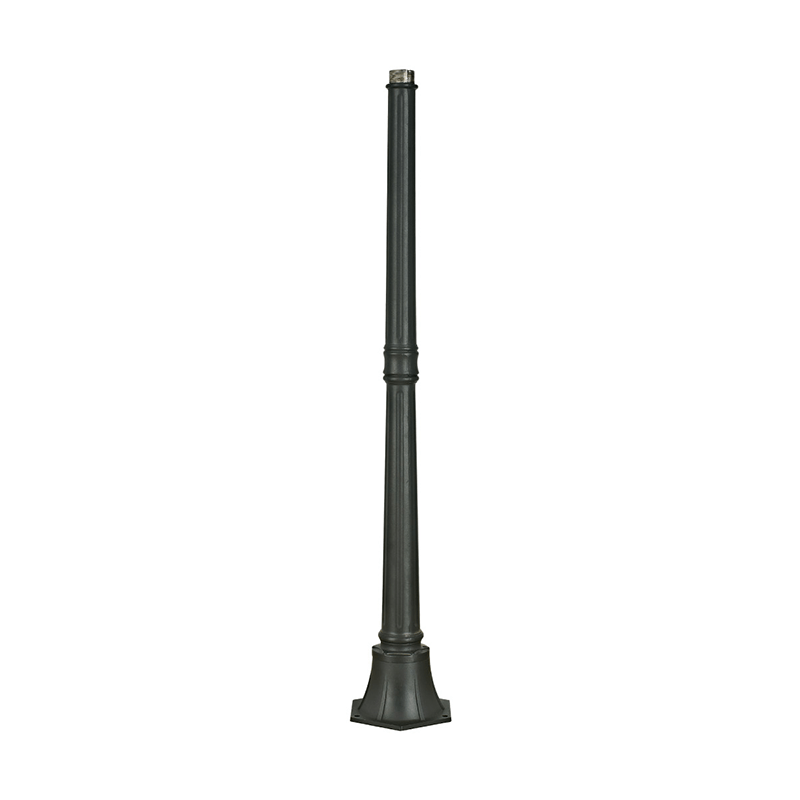DH-G013 Surface Mount Aluminum Lamp Post with Cast Aluminum Base & Decorative Cover