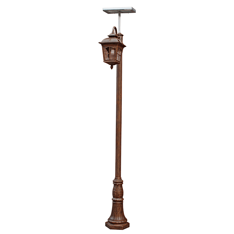 E-1869-1MD Solar Garden Light Lamp Post
